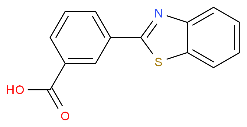 3-(benzo[d]thiazol-2-yl)benzoic acid_Molecular_structure_CAS_)