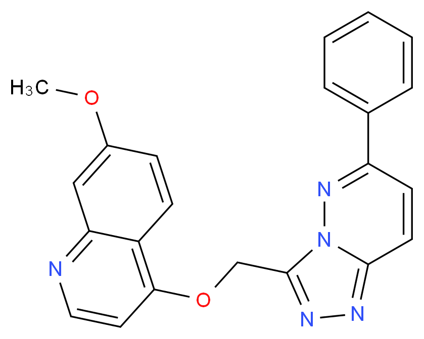 7-methoxy-4-[(6-phenyl[1,2,4]triazolo[4,3-b]pyridazin-3-yl)methoxy]quinoline_Molecular_structure_CAS_)