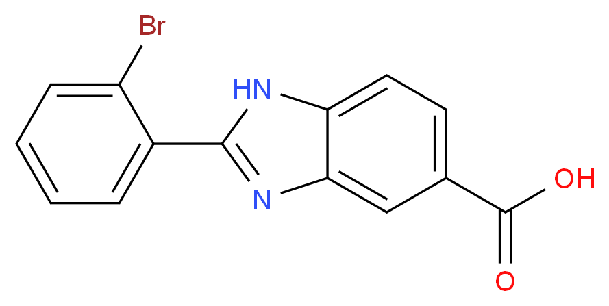 2-(2-Bromophenyl)-1H-benzoimidazole-5-carboxylic acid_Molecular_structure_CAS_1053659-26-9)