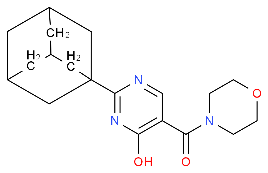 2-(1-adamantyl)-5-(morpholin-4-ylcarbonyl)pyrimidin-4-ol_Molecular_structure_CAS_)