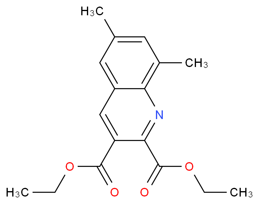 6,8-DIMETHYLQUINOLINE-2,3-DICARBOXYLIC ACID DIETHYL ESTER_Molecular_structure_CAS_948289-08-5)