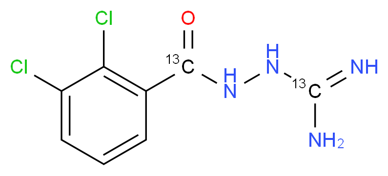 2,3-Dichlorobenzamidyl Guanidine-13C2_Molecular_structure_CAS_1185047-08-8)