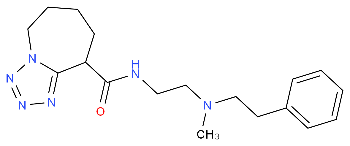 N-{2-[methyl(2-phenylethyl)amino]ethyl}-6,7,8,9-tetrahydro-5H-tetrazolo[1,5-a]azepine-9-carboxamide_Molecular_structure_CAS_)