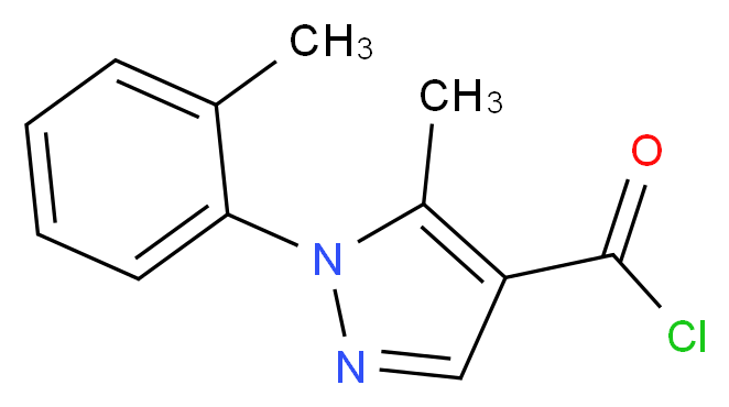 5-methyl-1-(2-methylphenyl)-1H-pyrazole-4-carbonyl chloride_Molecular_structure_CAS_423768-42-7)
