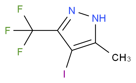 4-iodo-3-methyl-5-(trifluoromethyl)-1H-pyrazole_Molecular_structure_CAS_855343-07-6)