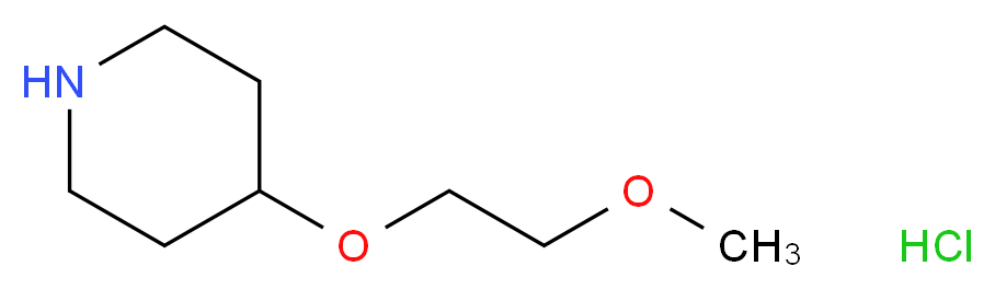4-(2-Methoxyethoxy)piperidine hydrochloride_Molecular_structure_CAS_)