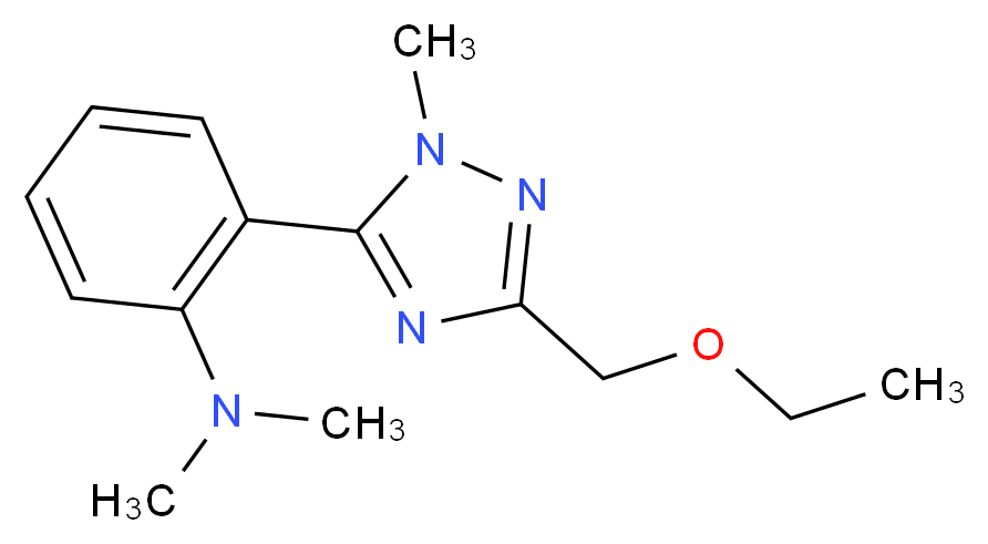 2-[3-(ethoxymethyl)-1-methyl-1H-1,2,4-triazol-5-yl]-N,N-dimethylaniline_Molecular_structure_CAS_)