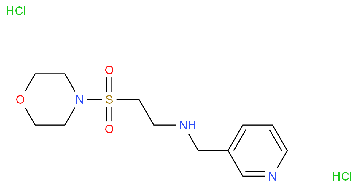 [2-(Morpholin-4-ylsulfonyl)ethyl](pyridin-3-ylmethyl)amine dihydrochloride_Molecular_structure_CAS_)