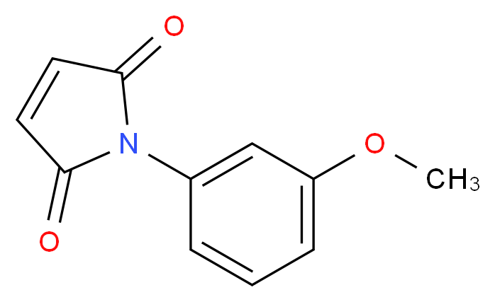 1-(3-methoxyphenyl)-2,5-dihydro-1H-pyrrole-2,5-dione_Molecular_structure_CAS_3007-23-6)