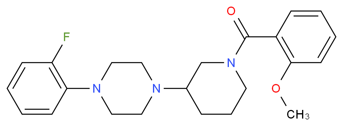 1-(2-fluorophenyl)-4-[1-(2-methoxybenzoyl)-3-piperidinyl]piperazine_Molecular_structure_CAS_)