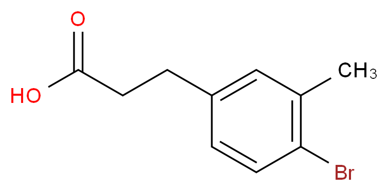3-(4-bromo-3-methylphenyl)propanoic acid_Molecular_structure_CAS_)