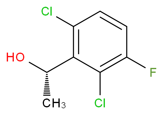 (1S)-1-(2,6-dichloro-3-fluorophenyl)ethan-1-ol_Molecular_structure_CAS_877397-65-4)