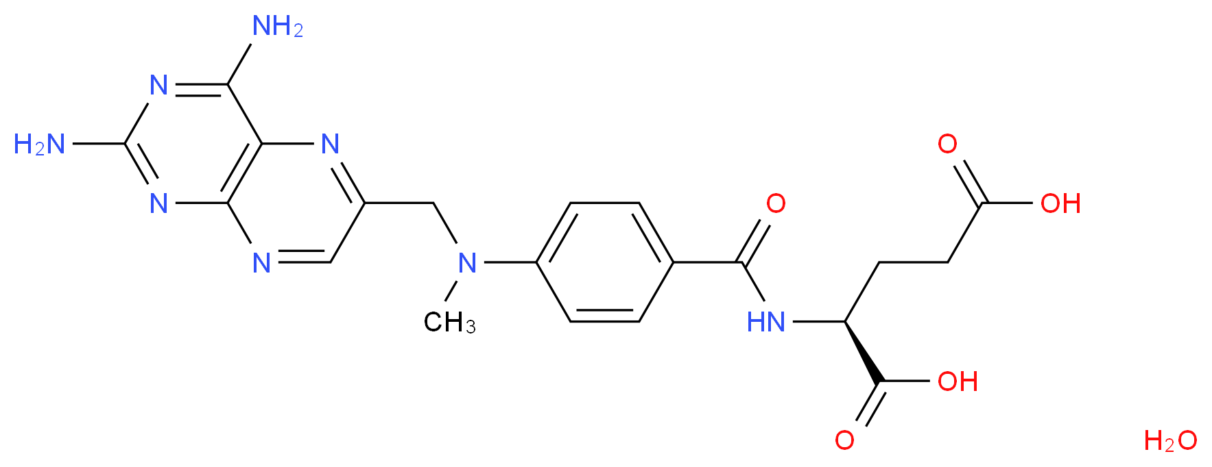 Methotrexate hydrate_Molecular_structure_CAS_133073-73-1)