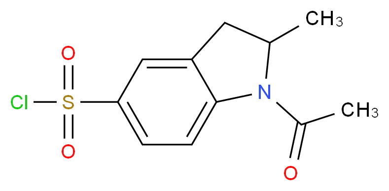 1-Acetyl-2-methyl-5-indolinesulfonoyl chloride_Molecular_structure_CAS_841275-78-3)