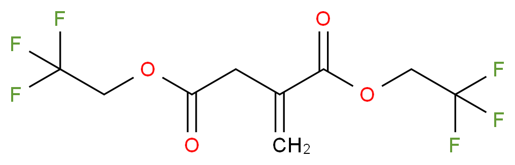 Bis(2,2,2-trifluoroethyl) itaconate_Molecular_structure_CAS_104534-96-5)