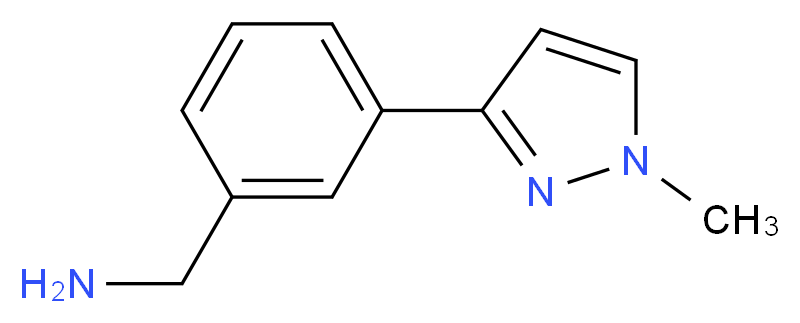 3-(1-methyl-1H-pyrazol-3-yl)benzylamine_Molecular_structure_CAS_910037-10-4)