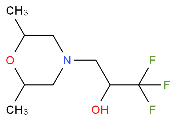 3-(2,6-Dimethylmorpholino)-1,1,1-trifluoro-2-propanol_Molecular_structure_CAS_)