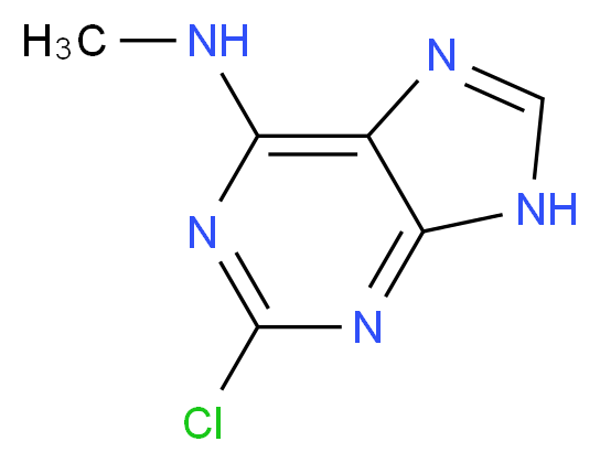 2-CHLORO-N-METHYL-9H-PURIN-6-AMINE_Molecular_structure_CAS_82499-02-3)