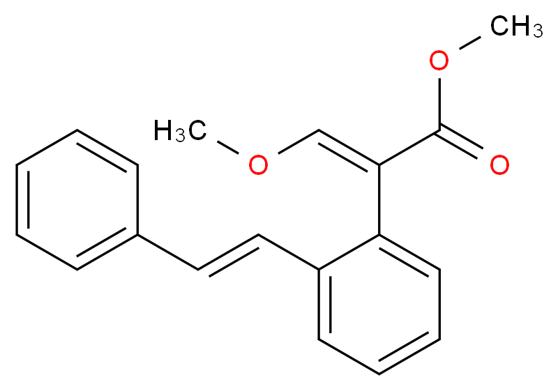 METHYL (2Z)-3-METHOXY-2-{2-[(E)-2-PHENYLVINYL]PHENYL}ACRYLATE_Molecular_structure_CAS_)