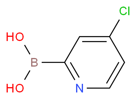 (4-Chloropyridin-2-yl)boronic acid_Molecular_structure_CAS_870459-91-9)