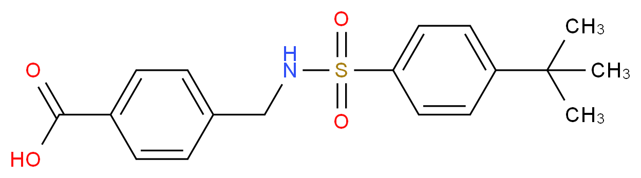 4-({[(4-tert-butylphenyl)sulfonyl]amino}methyl)benzoic acid_Molecular_structure_CAS_440350-92-5)