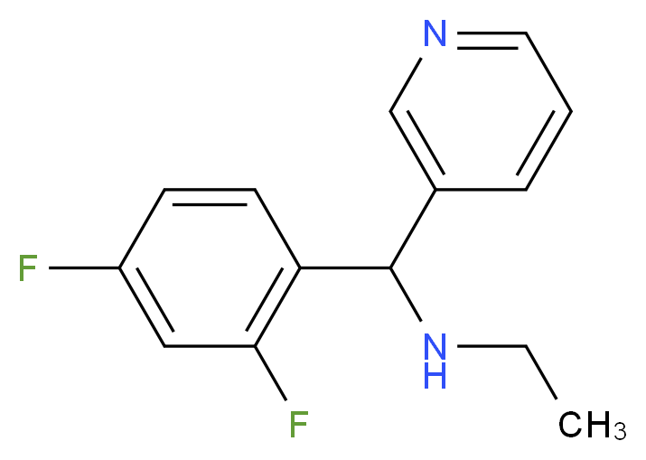 [(2,4-difluorophenyl)(pyridin-3-yl)methyl](ethyl)amine_Molecular_structure_CAS_)