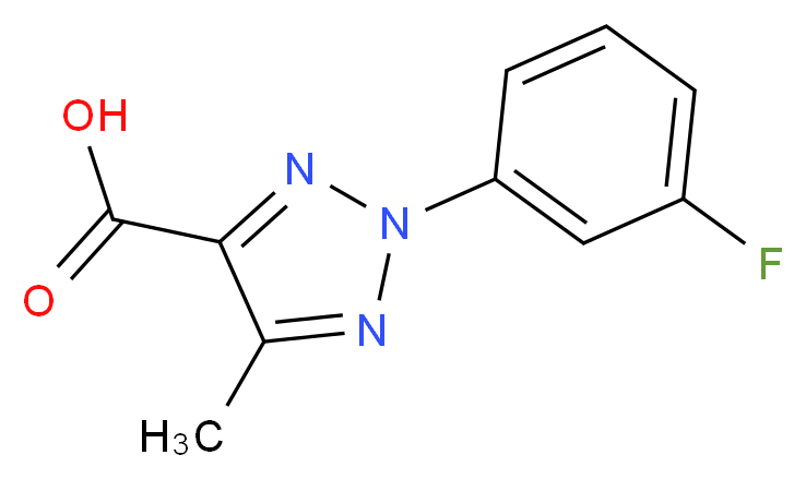 2-(3-fluorophenyl)-5-methyl-2H-1,2,3-triazole-4-carboxylic acid_Molecular_structure_CAS_)