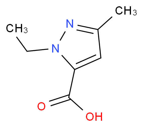 1-Ethyl-3-methyl-1H-pyrazole-5-carboxylic acid_Molecular_structure_CAS_)