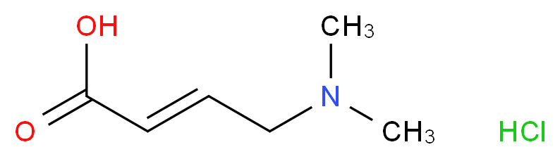 4-(dimethylamino)but-2-enoic acid hydrochloride_Molecular_structure_CAS_)