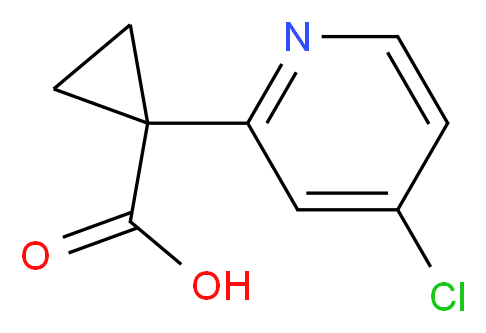 1-(4-chloropyridin-2-yl)cyclopropanecarboxylic acid_Molecular_structure_CAS_1060808-99-2)