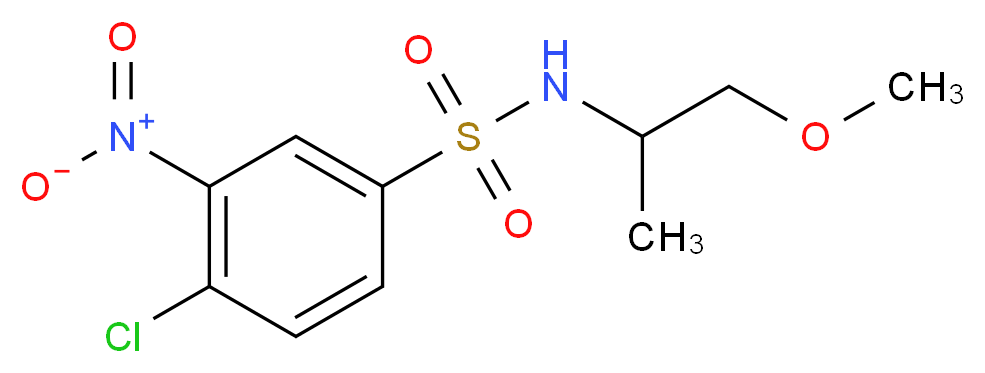 4-chloro-N-(2-methoxy-1-methylethyl)-3-nitrobenzenesulfonamide_Molecular_structure_CAS_)
