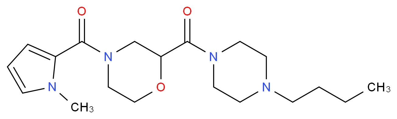 2-[(4-butyl-1-piperazinyl)carbonyl]-4-[(1-methyl-1H-pyrrol-2-yl)carbonyl]morpholine_Molecular_structure_CAS_)