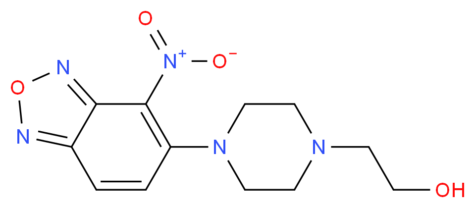 2-[4-(4-nitro-2,1,3-benzoxadiazol-5-yl)piperazin-1-yl]ethanol_Molecular_structure_CAS_65427-77-2)