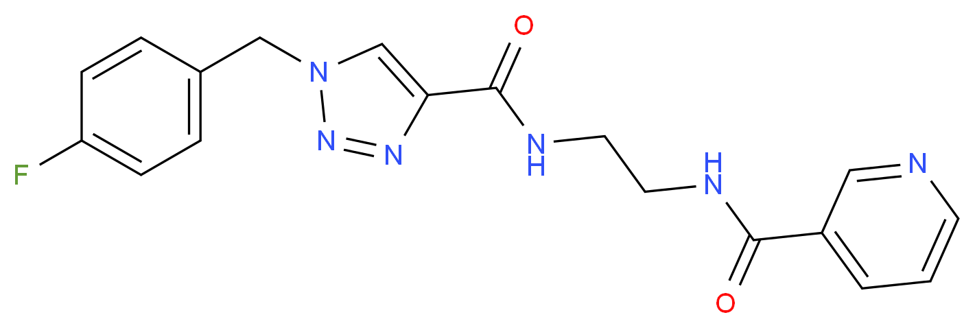 N-[2-({[1-(4-fluorobenzyl)-1H-1,2,3-triazol-4-yl]carbonyl}amino)ethyl]nicotinamide_Molecular_structure_CAS_)