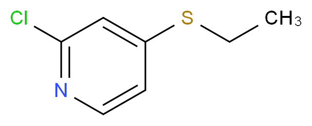 2-chloro-4-(ethylsulfanyl)pyridine_Molecular_structure_CAS_)