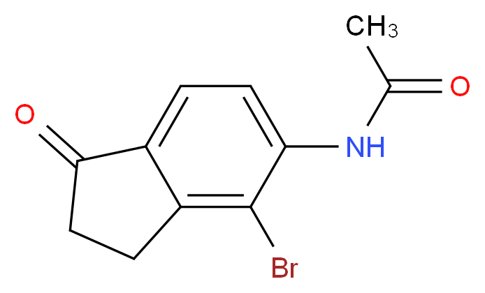 4-Bromo-5-acetamidoindanone_Molecular_structure_CAS_429682-68-8)