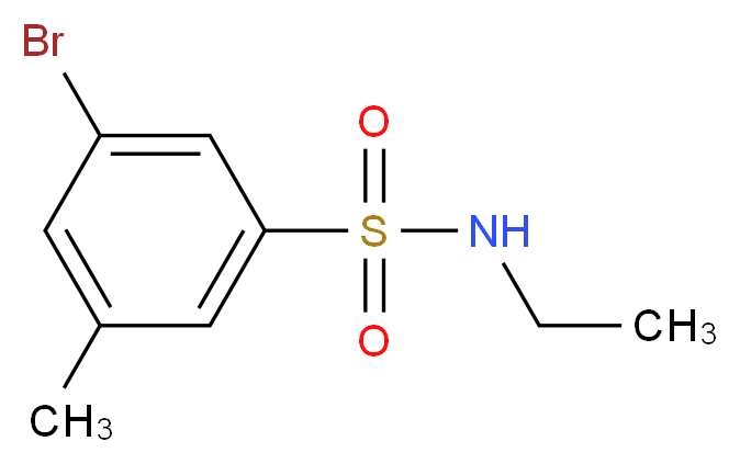 3-Bromo-N-ethyl-5-methylbenzenesulfonamide_Molecular_structure_CAS_951885-52-2)