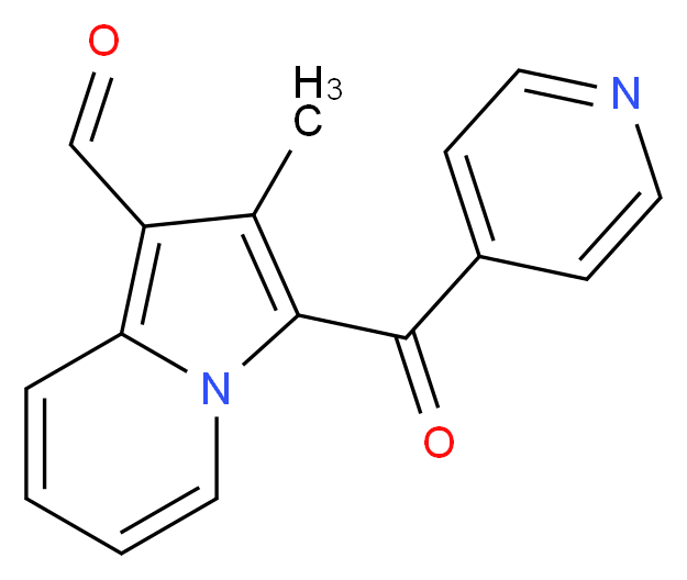 2-Methyl-3-(pyridine-4-carbonyl)-indolizine-1-carbaldehyde_Molecular_structure_CAS_)