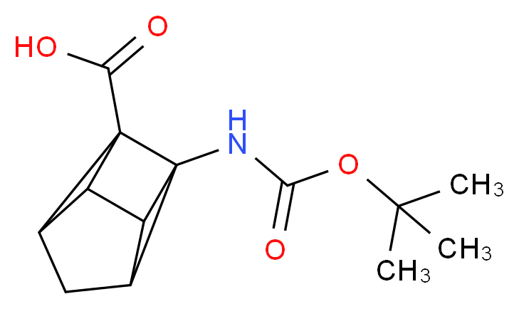 5-[(tert-butoxycarbonyl)amino]tetracyclo[3.2.0.0(2,7).0(4,6)]heptane-1-carboxylic acid_Molecular_structure_CAS_)