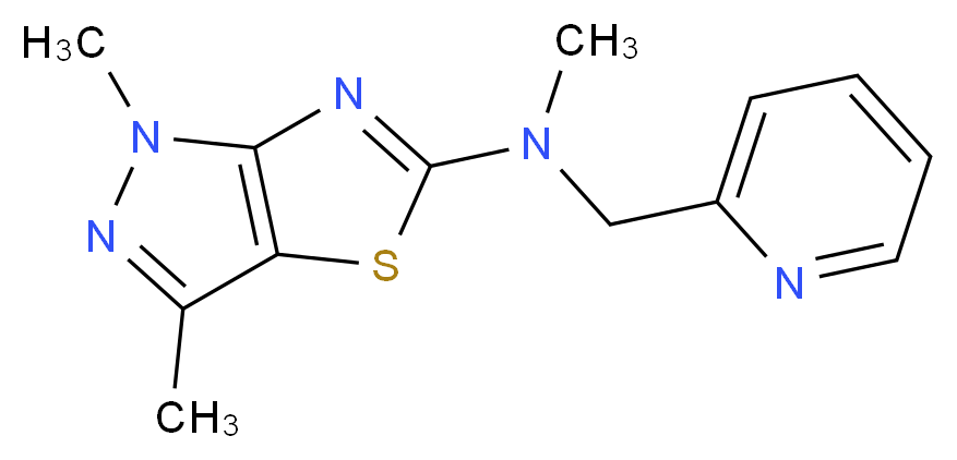 N,1,3-trimethyl-N-(pyridin-2-ylmethyl)-1H-pyrazolo[3,4-d][1,3]thiazol-5-amine_Molecular_structure_CAS_)