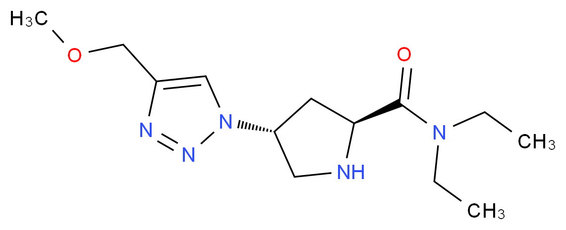 (4R)-N,N-diethyl-4-[4-(methoxymethyl)-1H-1,2,3-triazol-1-yl]-L-prolinamide_Molecular_structure_CAS_)
