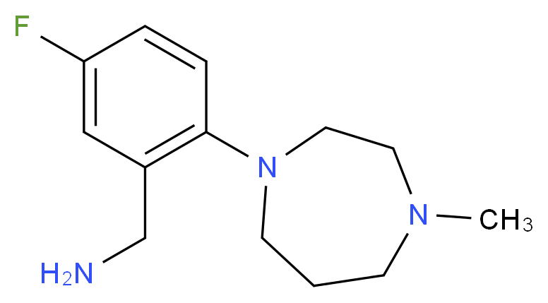 [5-fluoro-2-(4-methyl-1,4-diazepan-1-yl)phenyl]methanamine_Molecular_structure_CAS_)