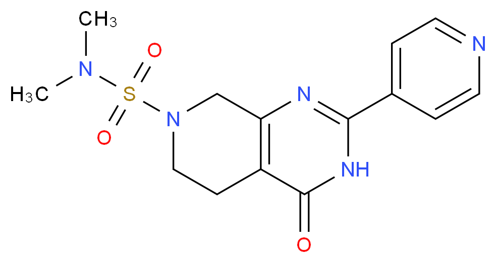 N,N-dimethyl-4-oxo-2-pyridin-4-yl-4,5,6,8-tetrahydropyrido[3,4-d]pyrimidine-7(3H)-sulfonamide_Molecular_structure_CAS_)