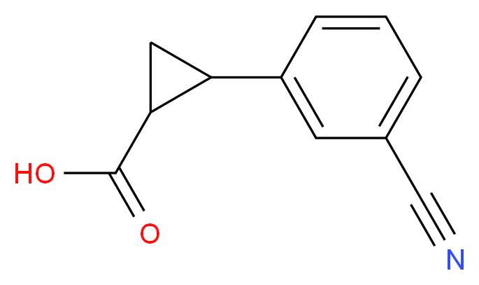 2-(3-cyanophenyl)cyclopropane-1-carboxylic acid_Molecular_structure_CAS_)