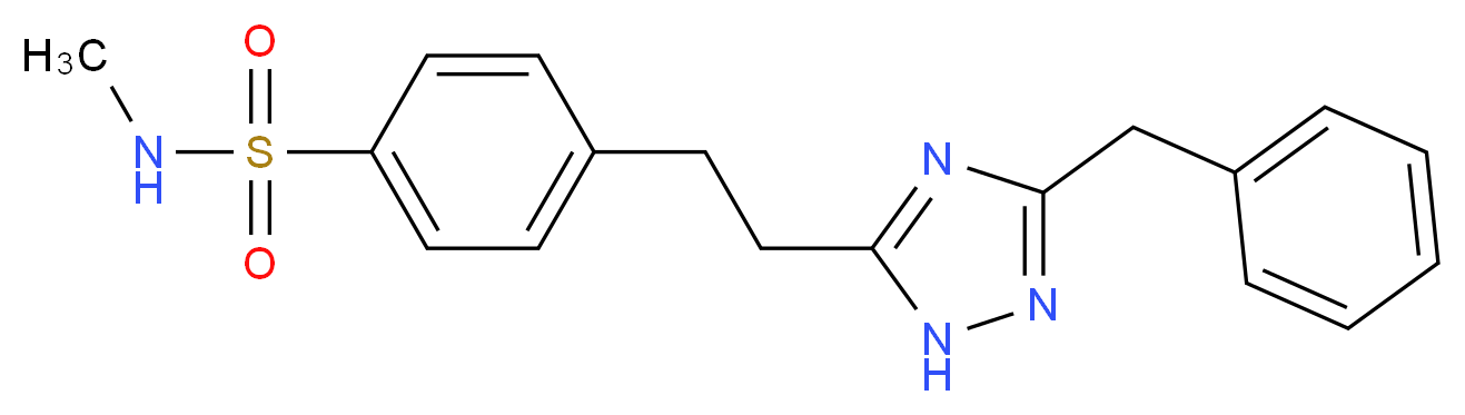 4-[2-(3-benzyl-1H-1,2,4-triazol-5-yl)ethyl]-N-methylbenzenesulfonamide_Molecular_structure_CAS_)