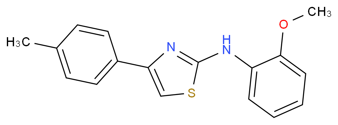 (2-Methoxy-phenyl)-(4-p-tolyl-thiazol-2-yl)-amine_Molecular_structure_CAS_)