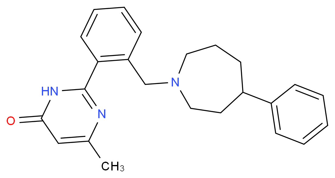 6-methyl-2-{2-[(4-phenyl-1-azepanyl)methyl]phenyl}-4(3H)-pyrimidinone_Molecular_structure_CAS_)