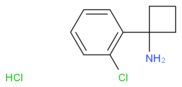 1-(2-Chlorophenyl)cyclobutan-1-amine hydrochloride_Molecular_structure_CAS_)
