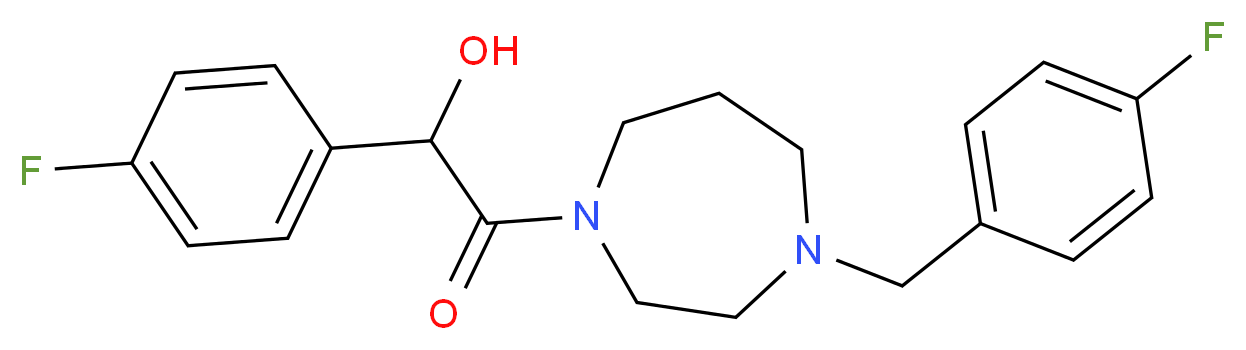 2-[4-(4-fluorobenzyl)-1,4-diazepan-1-yl]-1-(4-fluorophenyl)-2-oxoethanol_Molecular_structure_CAS_)