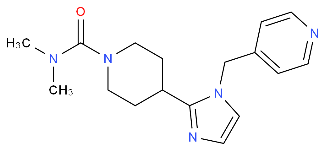 N,N-dimethyl-4-[1-(4-pyridinylmethyl)-1H-imidazol-2-yl]-1-piperidinecarboxamide_Molecular_structure_CAS_)
